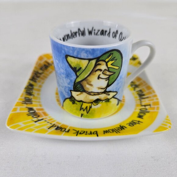 Wizard of Oz Tea Party Set (5) 3 oz Espresso Cups & Saucers Porcelain Orig Box - Picture 8 of 16